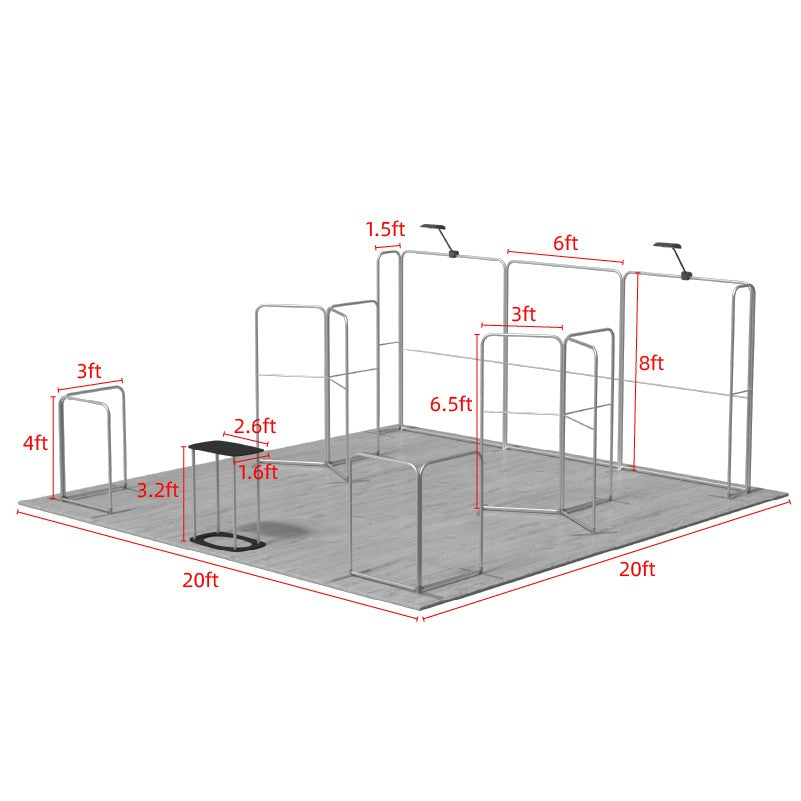 Modular Booth Kits 6m x 6m- Model 17