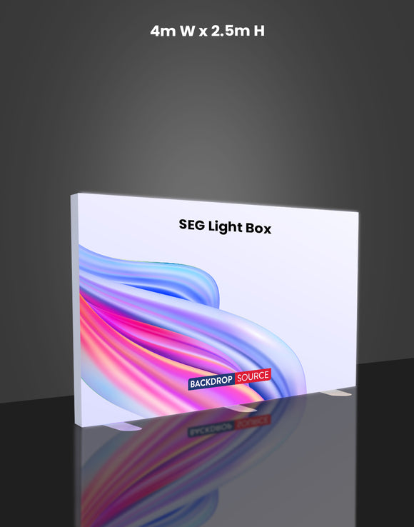 SEG Fabric LED Backlit Light Box- 4m W x 2.5m H