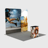 3x3m Booth Kit with Wide Straight Wall & Inclined Side Panel