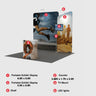 3x3m Booth Kit with Wide Straight Wall & Inclined Side Panel