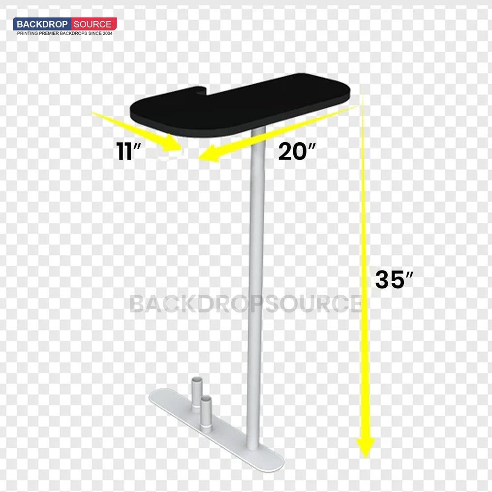 3x3m Booth Kit with Wide Straight Wall & Inclined Side Panel