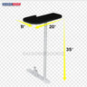 3x3m Booth Kit with Wide Straight Wall & Inclined Side Panel