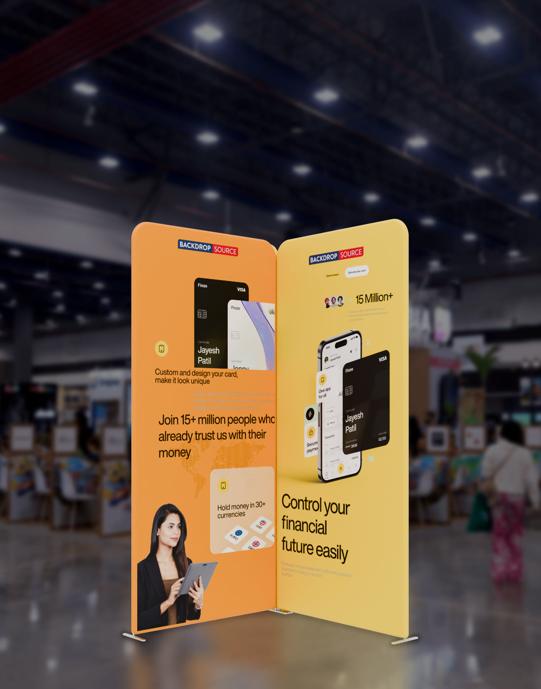 Magnetic Fabric Booth Display - Model 5 (2m x 2m)