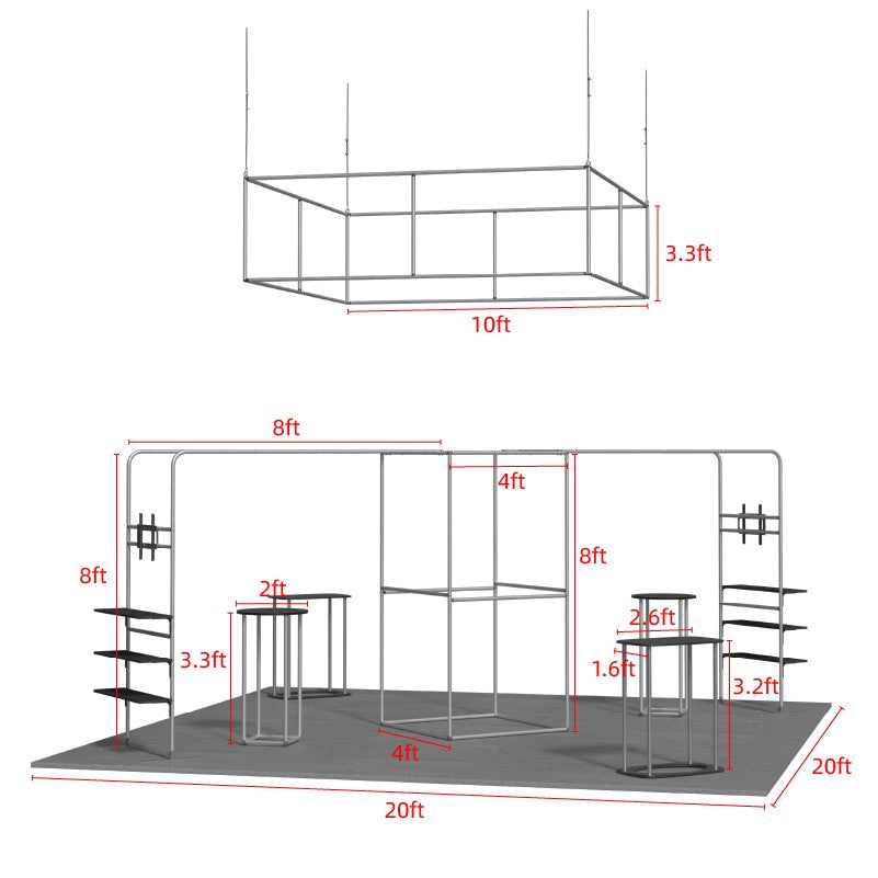 Modular Booth Kits 6m x 6m - Model 08