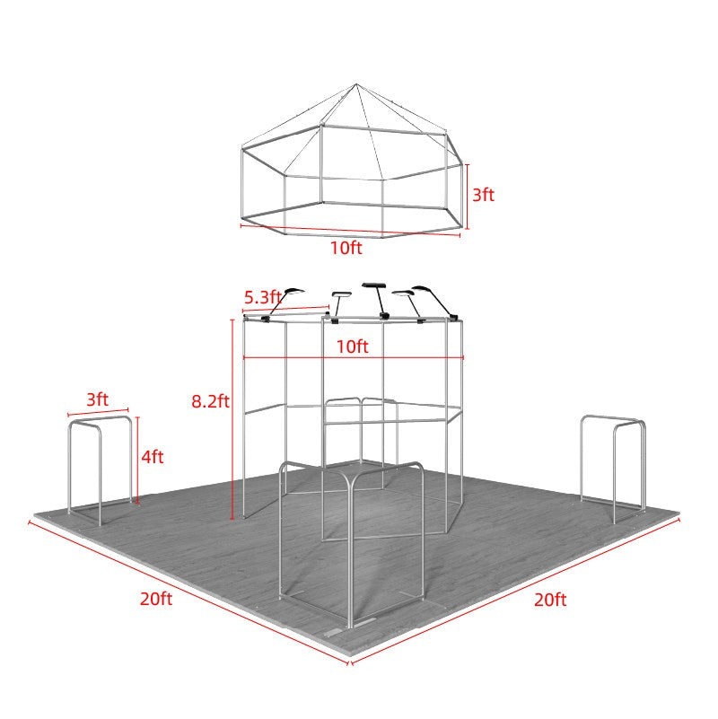 Modular Booth Kits 6m x 6m - Model 20