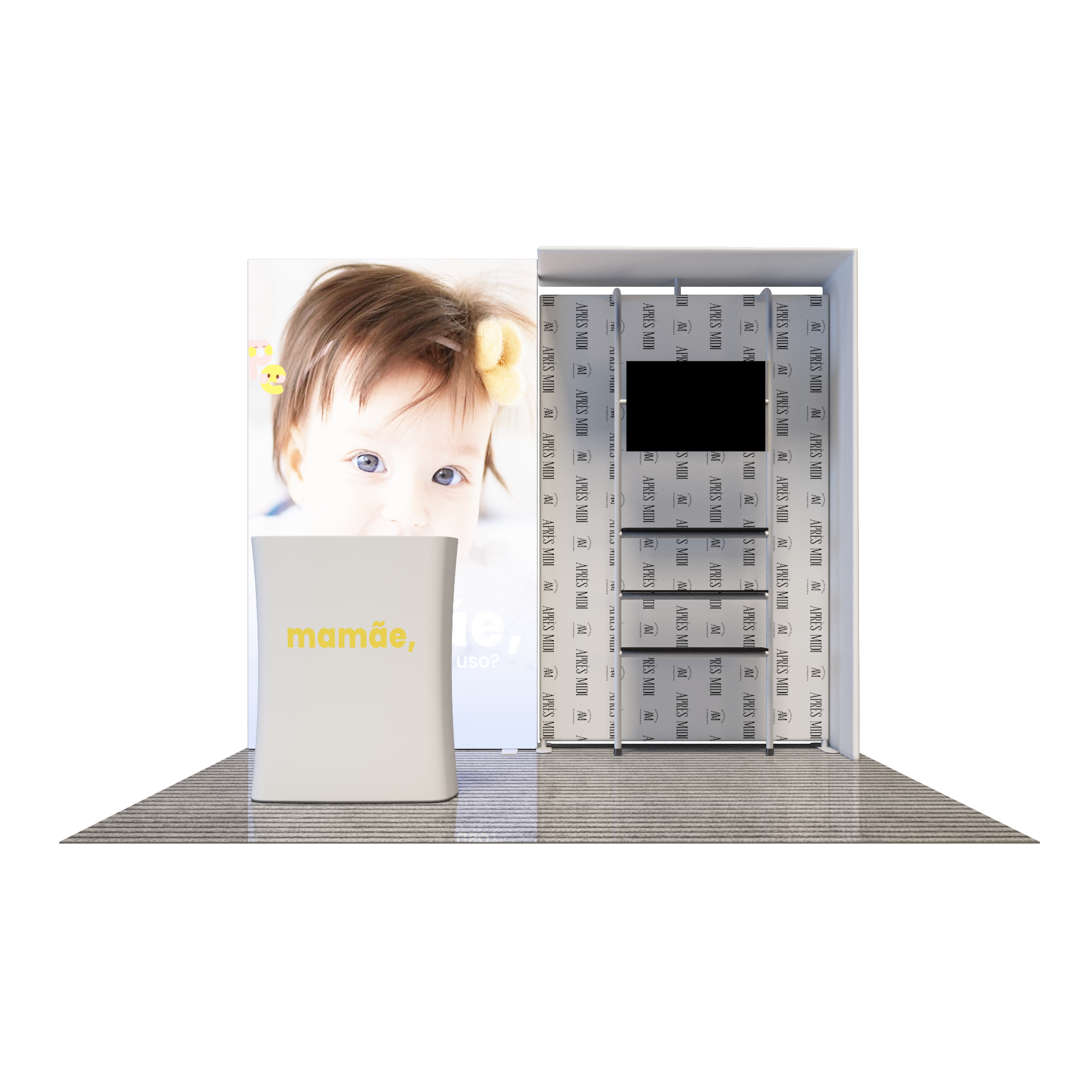 Premier 3m x 3m Exhibition Booth - Model 1