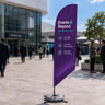 Angled Feather Flag with Uni-Fit Pole