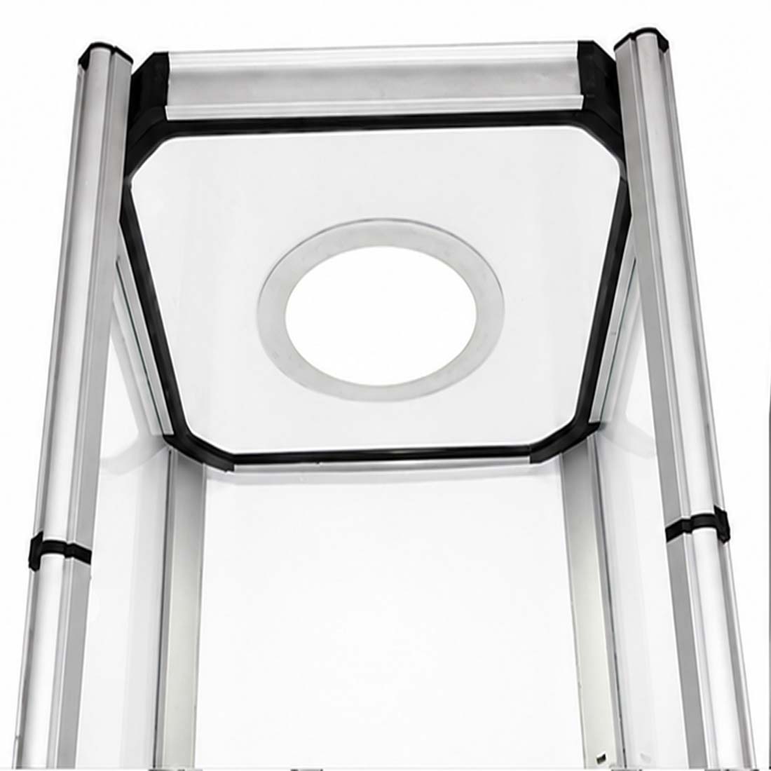 Square Portable Aluminum Spiral Tower Display