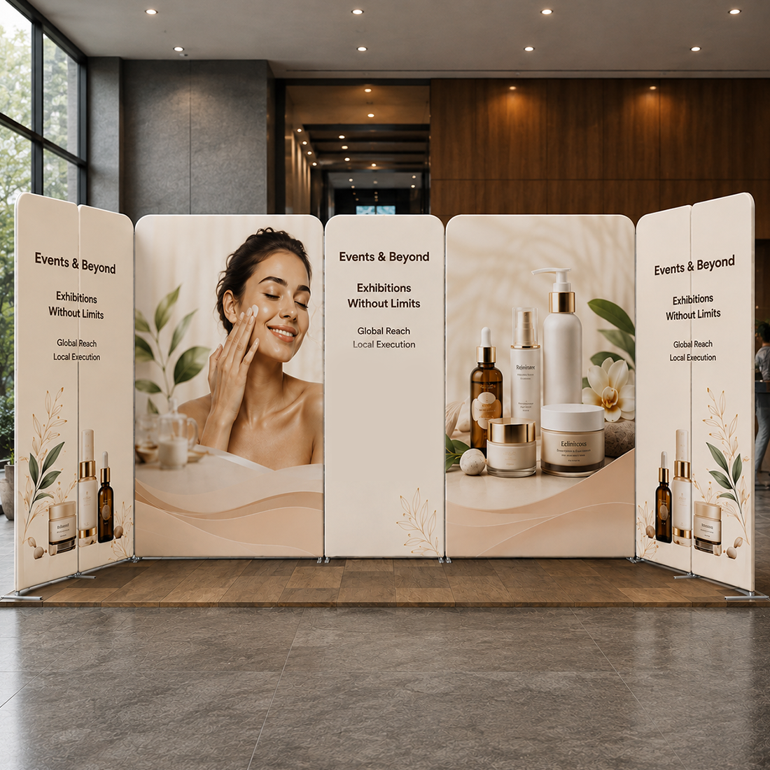 Magnetic Fabric Booth Display - Model 1 (5m x 3m)