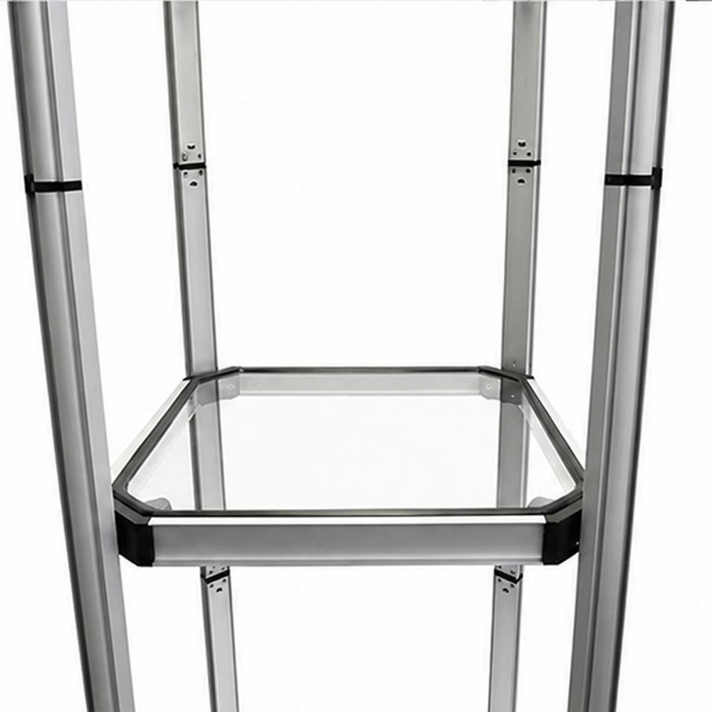 Square Portable Aluminum Spiral Tower Display