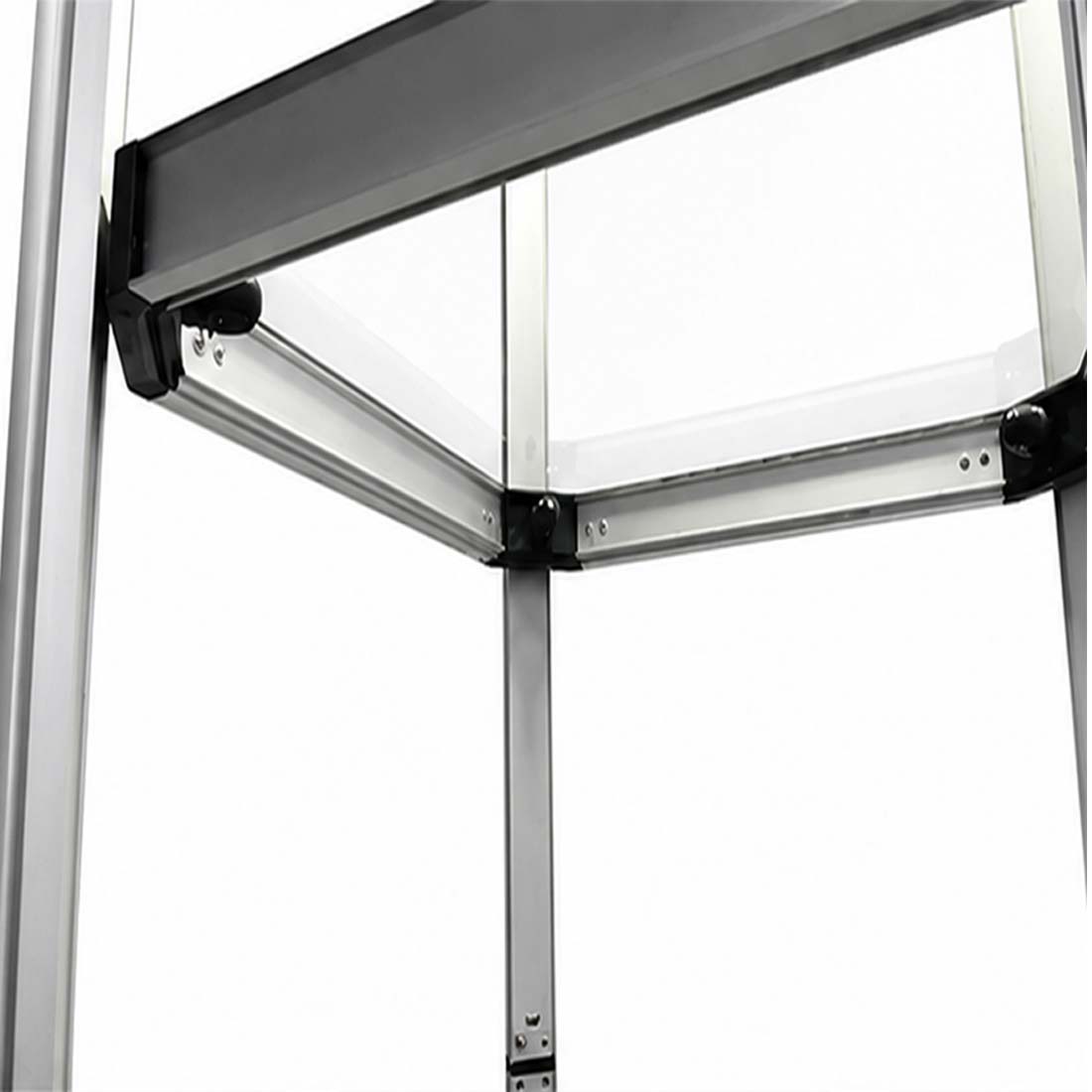 Square Portable Aluminum Spiral Tower Display