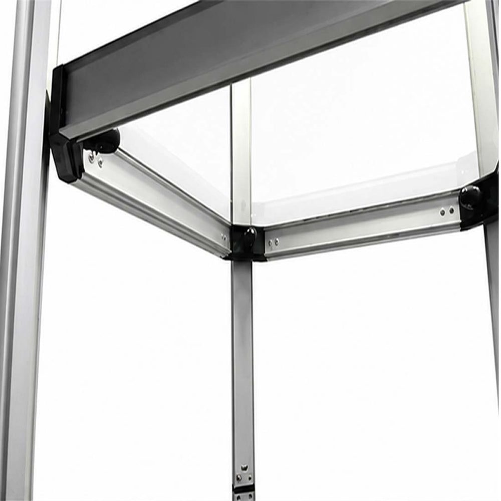 Square Portable Aluminum Spiral Tower Display