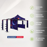 3m x 3m Canopy Kit with L-Shaped Wings & 4 TV Displays