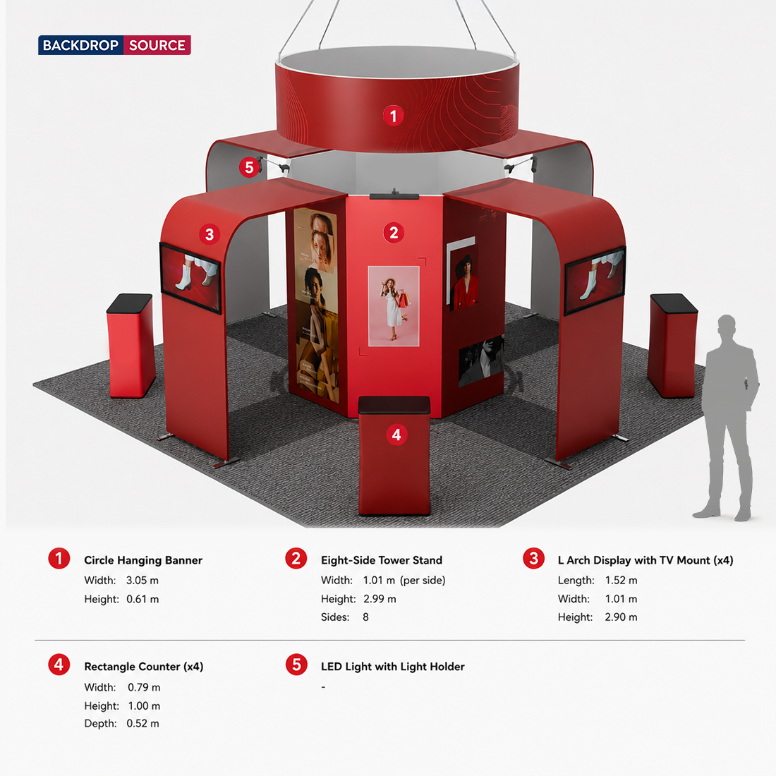 Modular Booth Kits 6m x 6m - Model 06