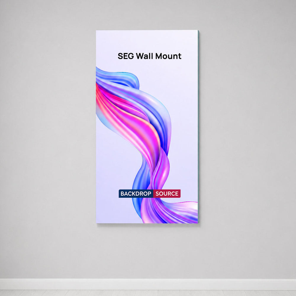 Non-Backlit Wall-Mounted SEG Fabric display - 80mm Depth