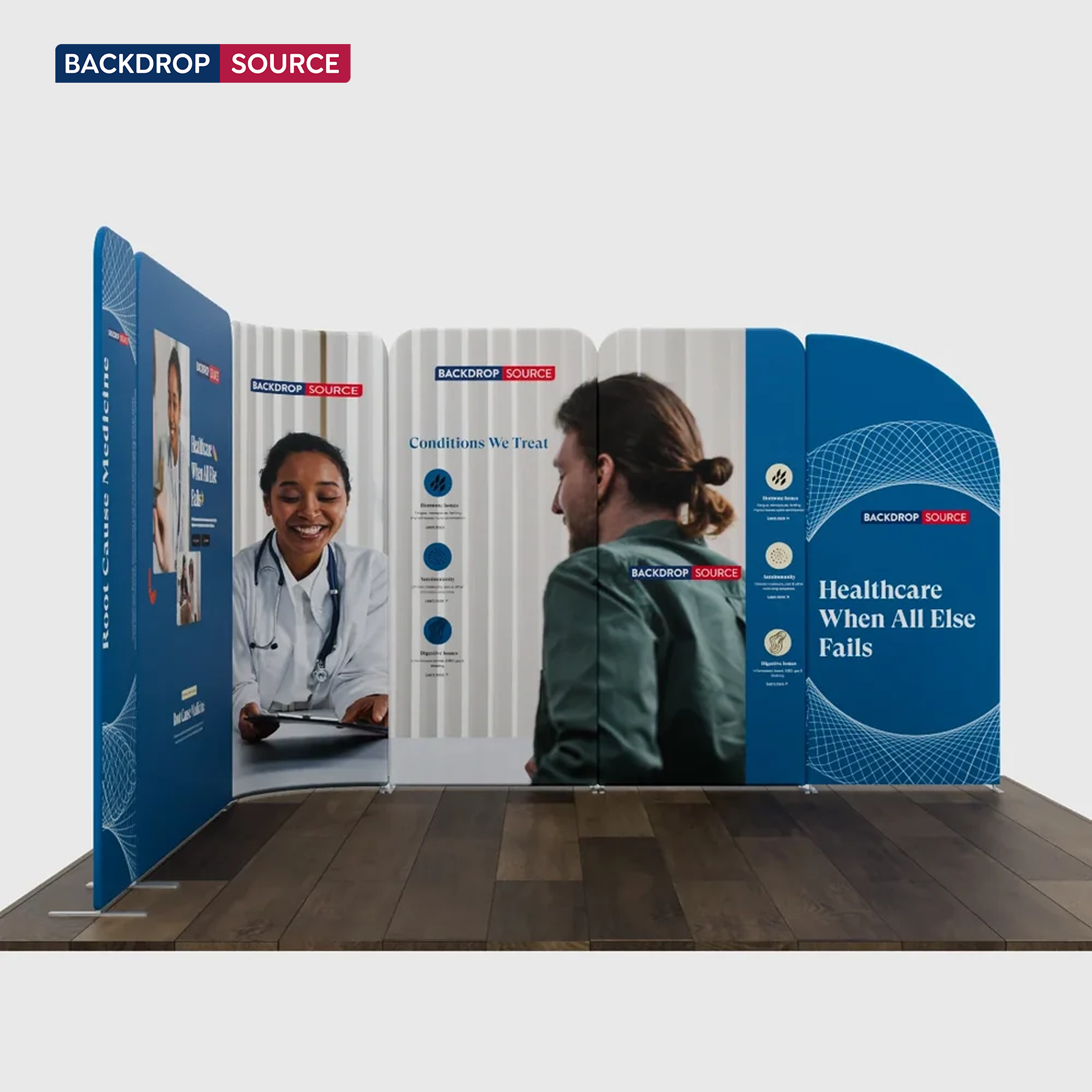 Magnetic Fabric Booth Display - Model 3 (3m x 3m)