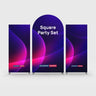 Customized Design Themed Party Media Sets for Birthday / Events/ Weddings - Model 3