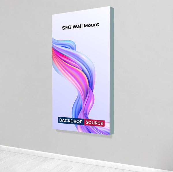 Non-Backlit Wall-Mounted SEG Fabric display - 20mm Depth