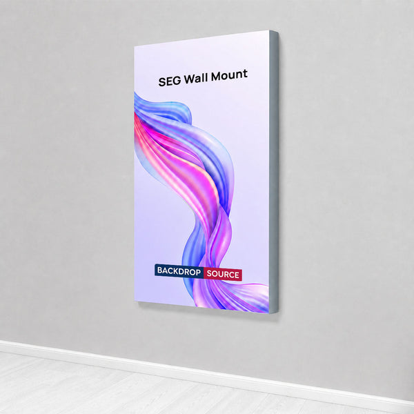Non-Backlit Wall-Mounted SEG Fabric display - 119mm Depth