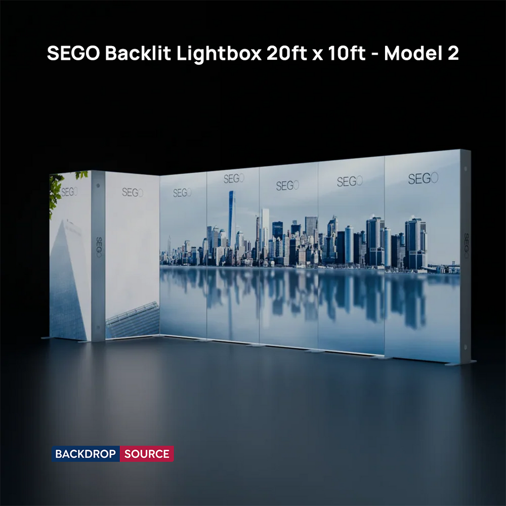 SEGO Backlit Lightbox 9m x 3m - Model 2