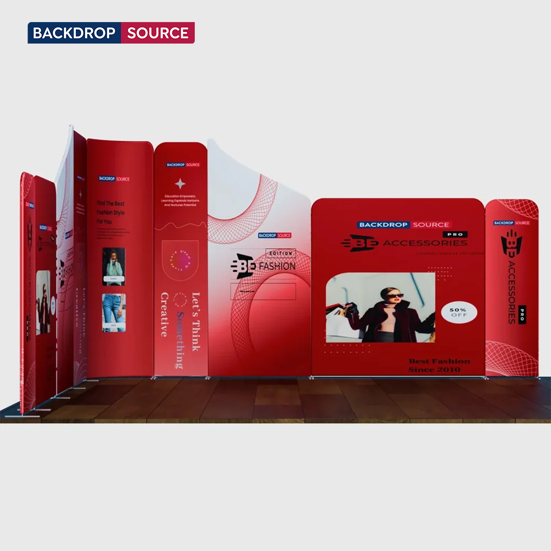 Magnetic Fabric Booth Display - Model 5 (4 x 4m)
