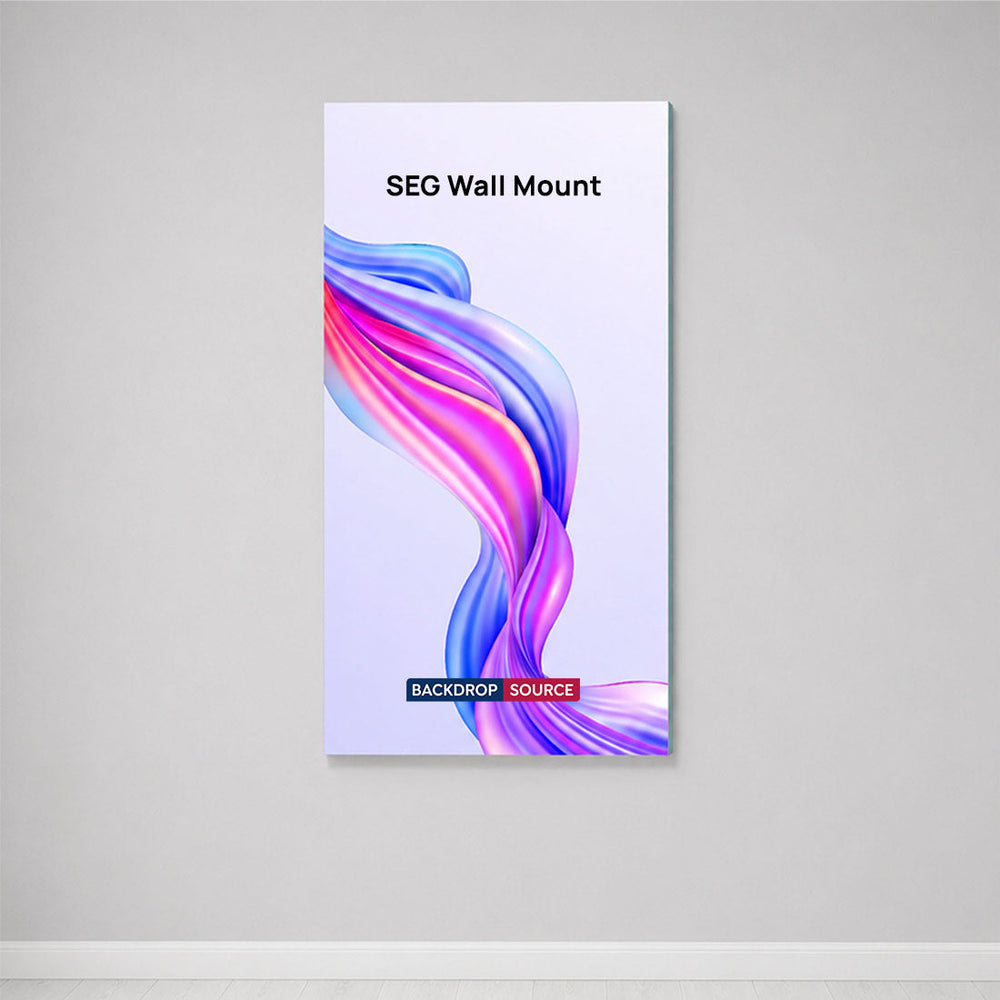 Non-Backlit Wall-Mounted SEG Fabric display - 102mm Depth
