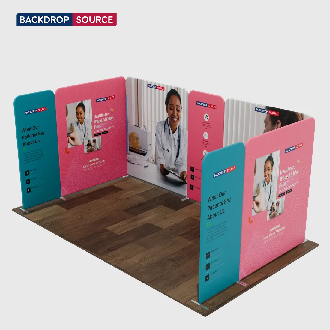 Magnetic Fabric Booth Display - Model 1 (5m x 3m)