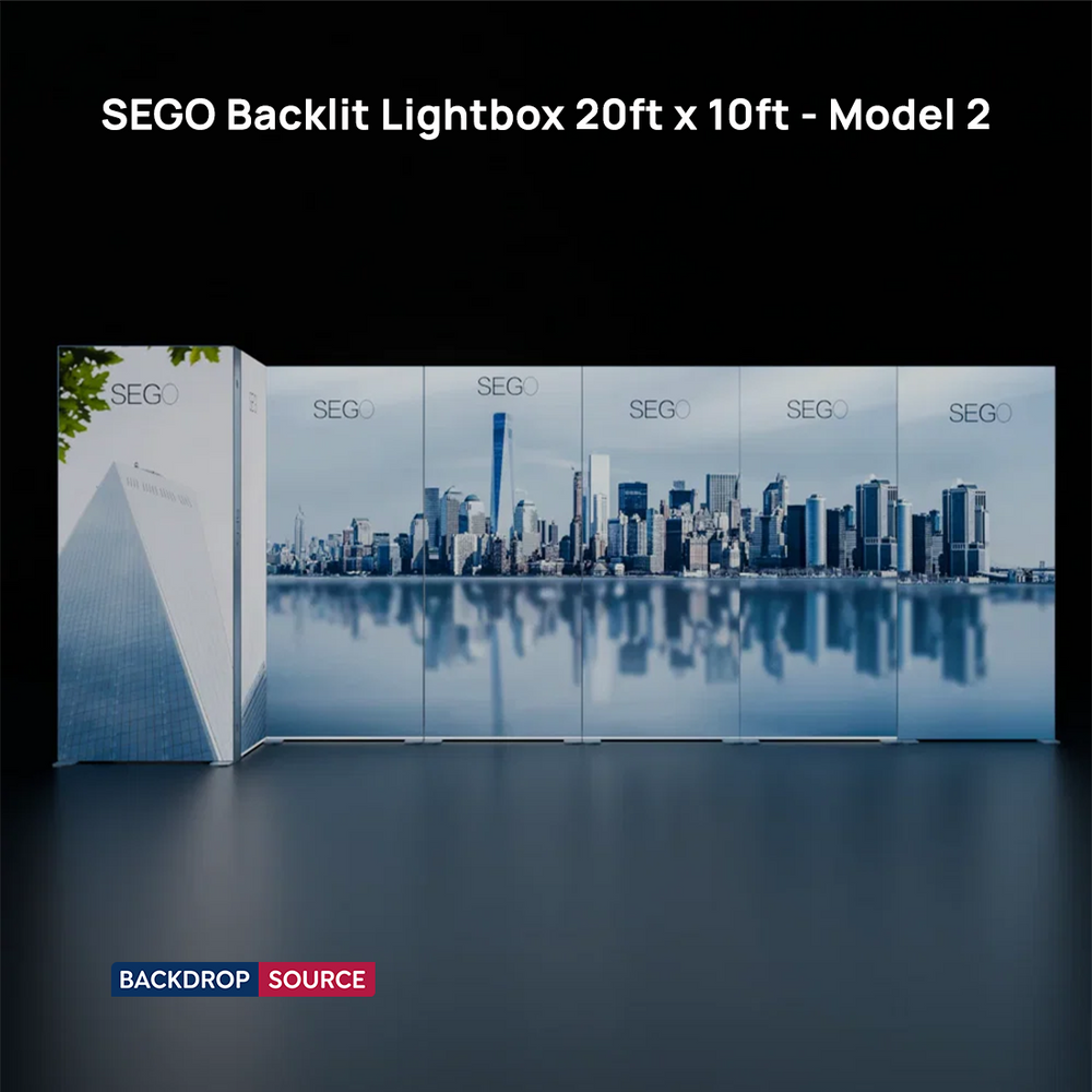 SEGO Backlit Lightbox 9m x 3m - Model 2
