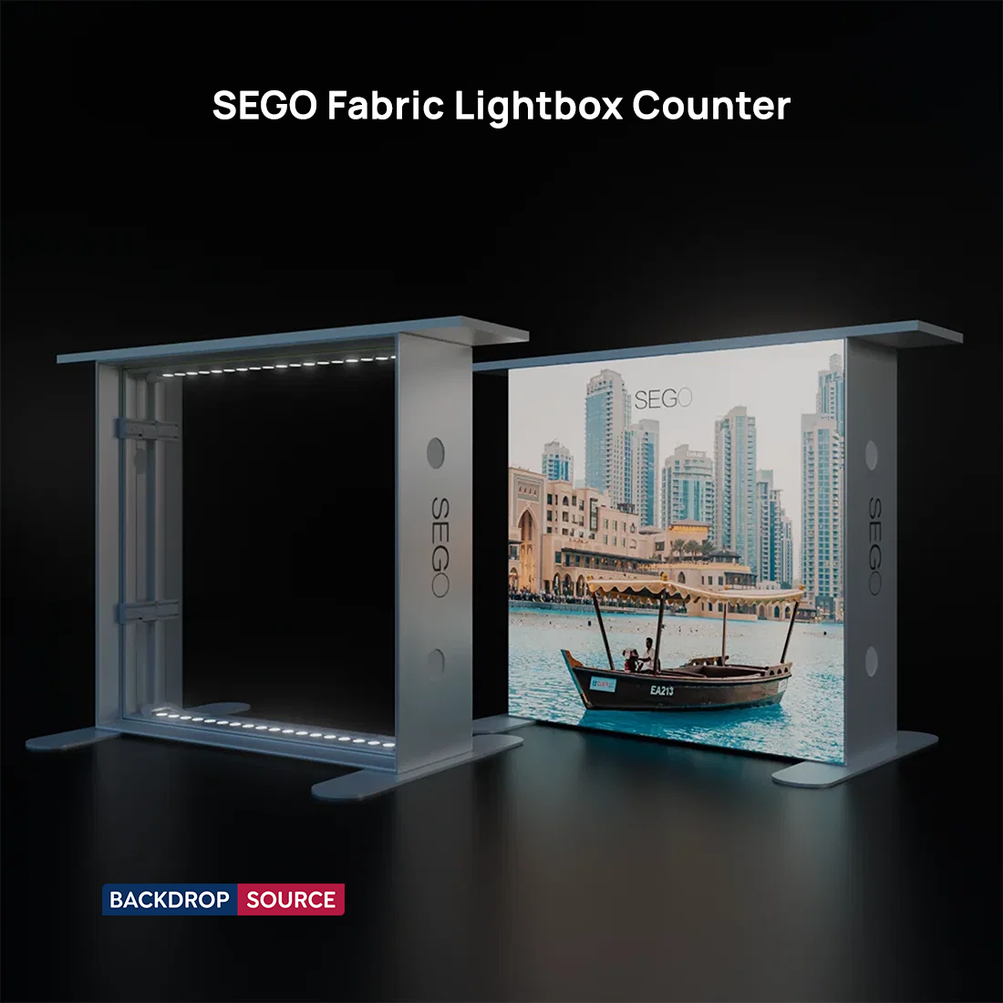 SEGO Lightbox Counters - 1m W x 1m H