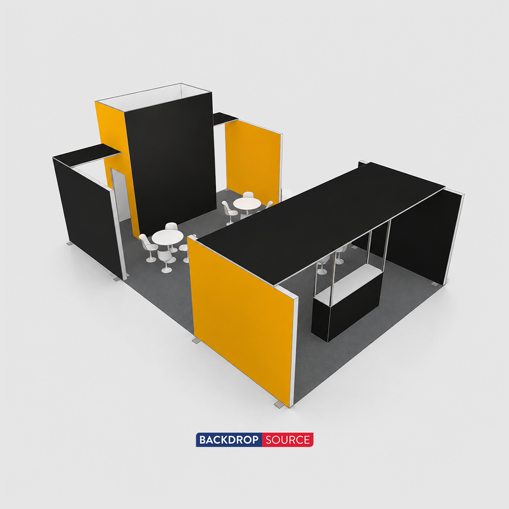 9x6m SEG Booth Kit with Meeting Space & Lockable Tower Counter
