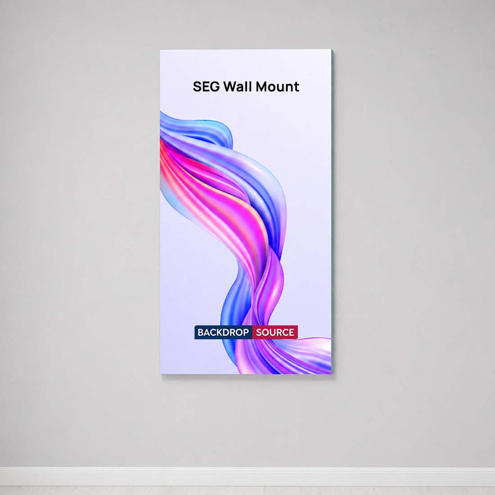 Non-Backlit Wall-Mounted SEG Fabric display - 119mm Depth