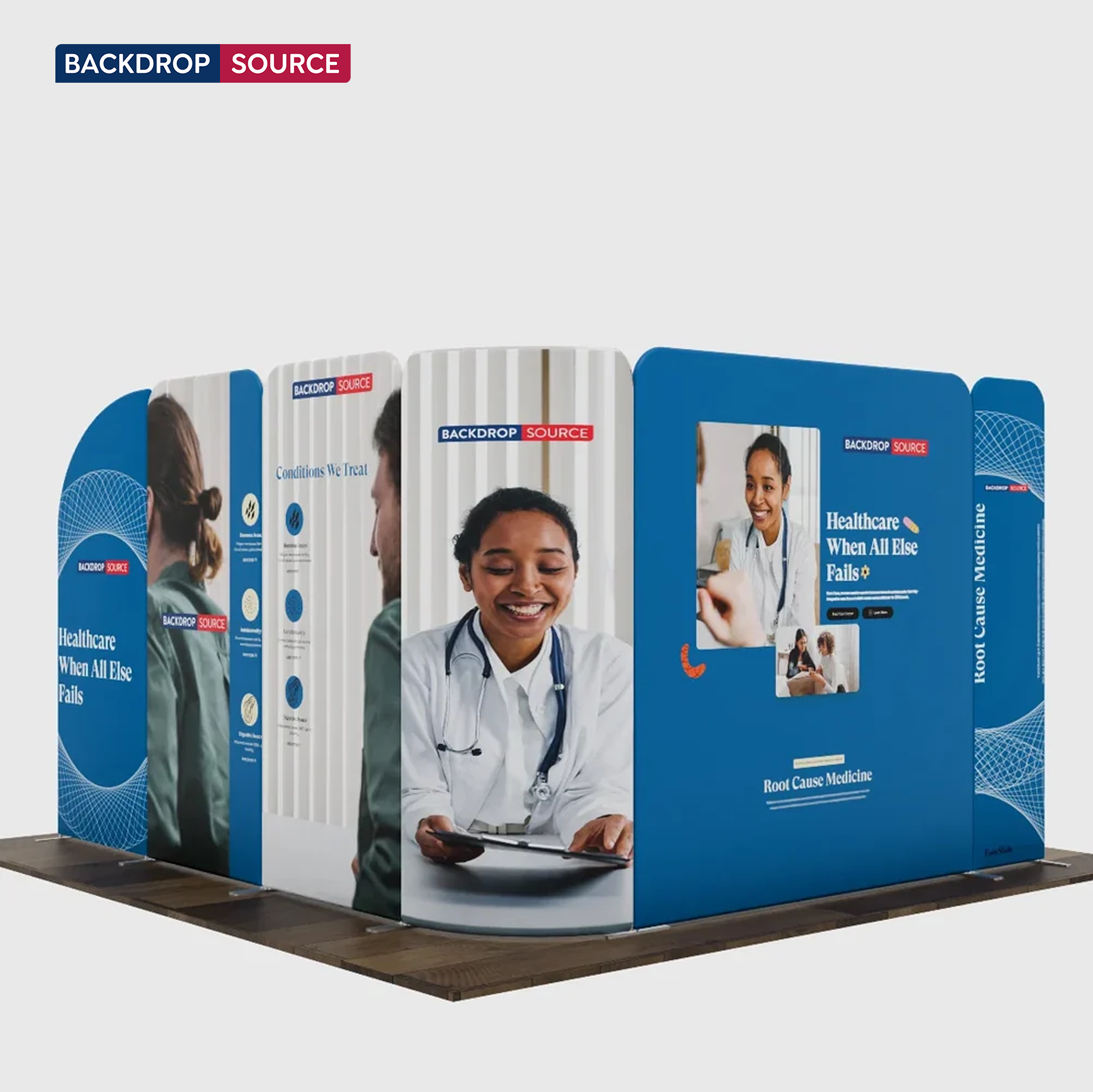 Magnetic Fabric Booth Display - Model 3 (3m x 3m)