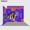 3m Folding SEG Booth Kit with Header Band & Sidewalls
