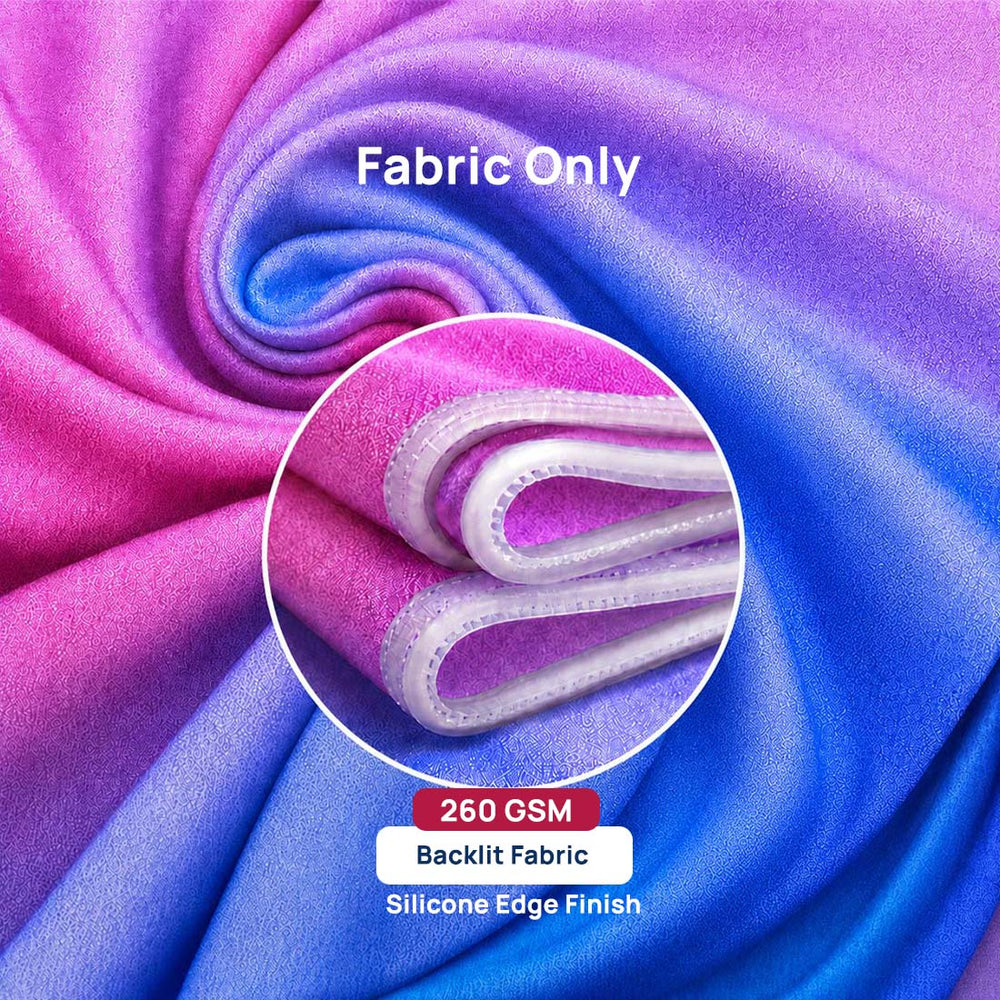 Non-Backlit Wall-Mounted SEG Fabric display - 80mm Depth