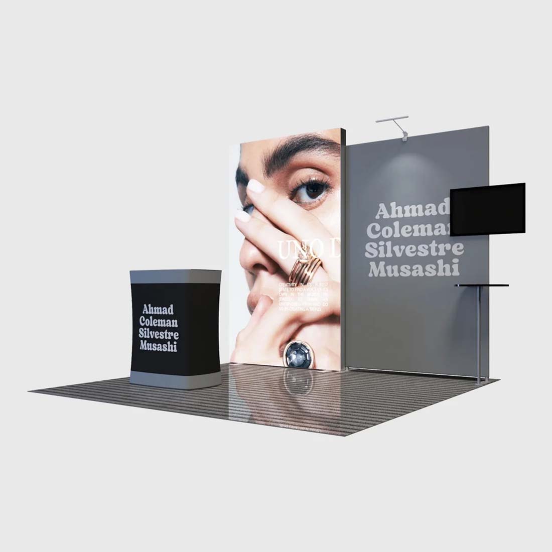 Premier 3m x 3m Exhibition Booth - Model 4