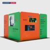 Magnetic Fabric Booth Display - Model 2 (3m x 3m)