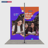 Folding SEG Display Tower with 4 Panels