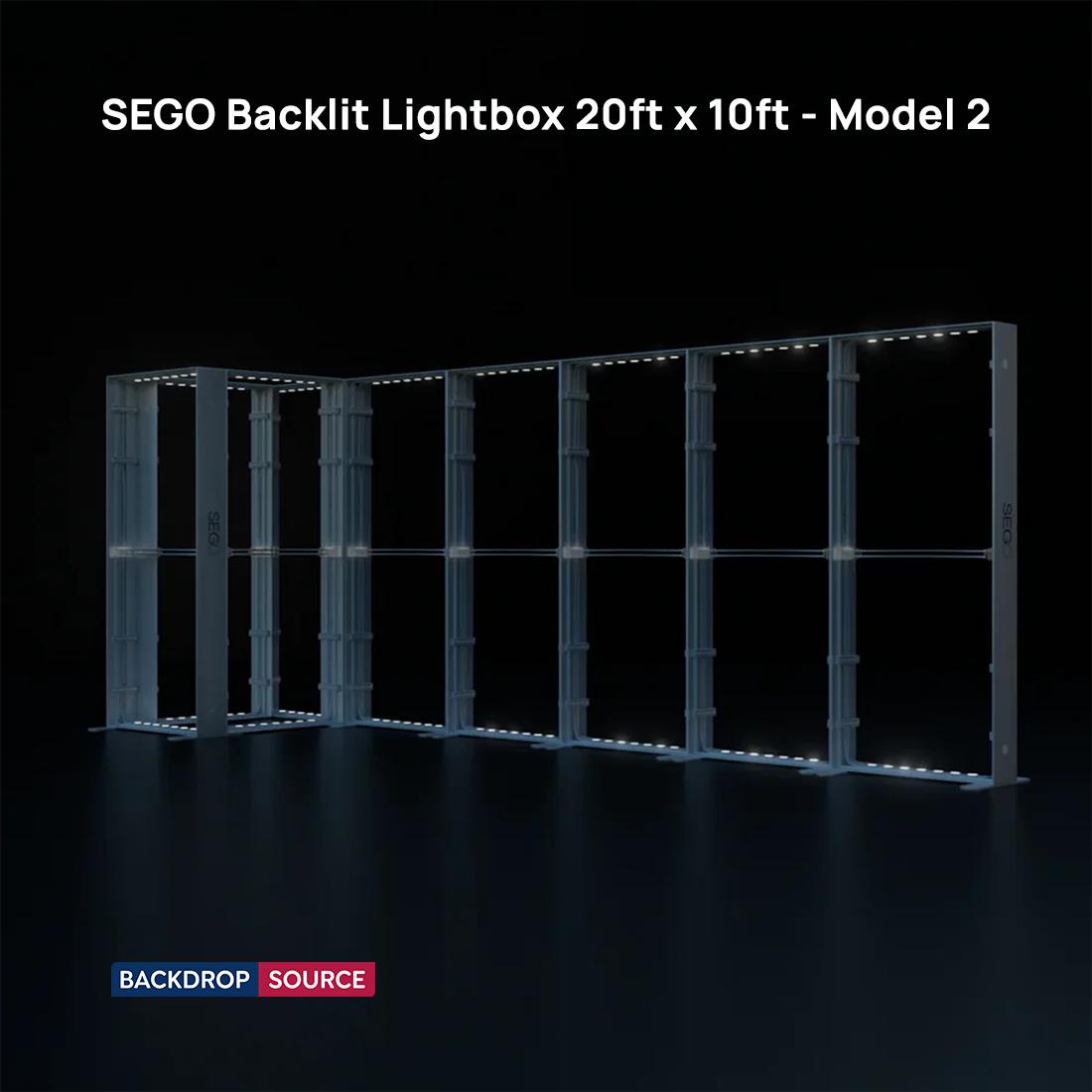 SEGO Backlit Lightbox 9m x 3m - Model 2