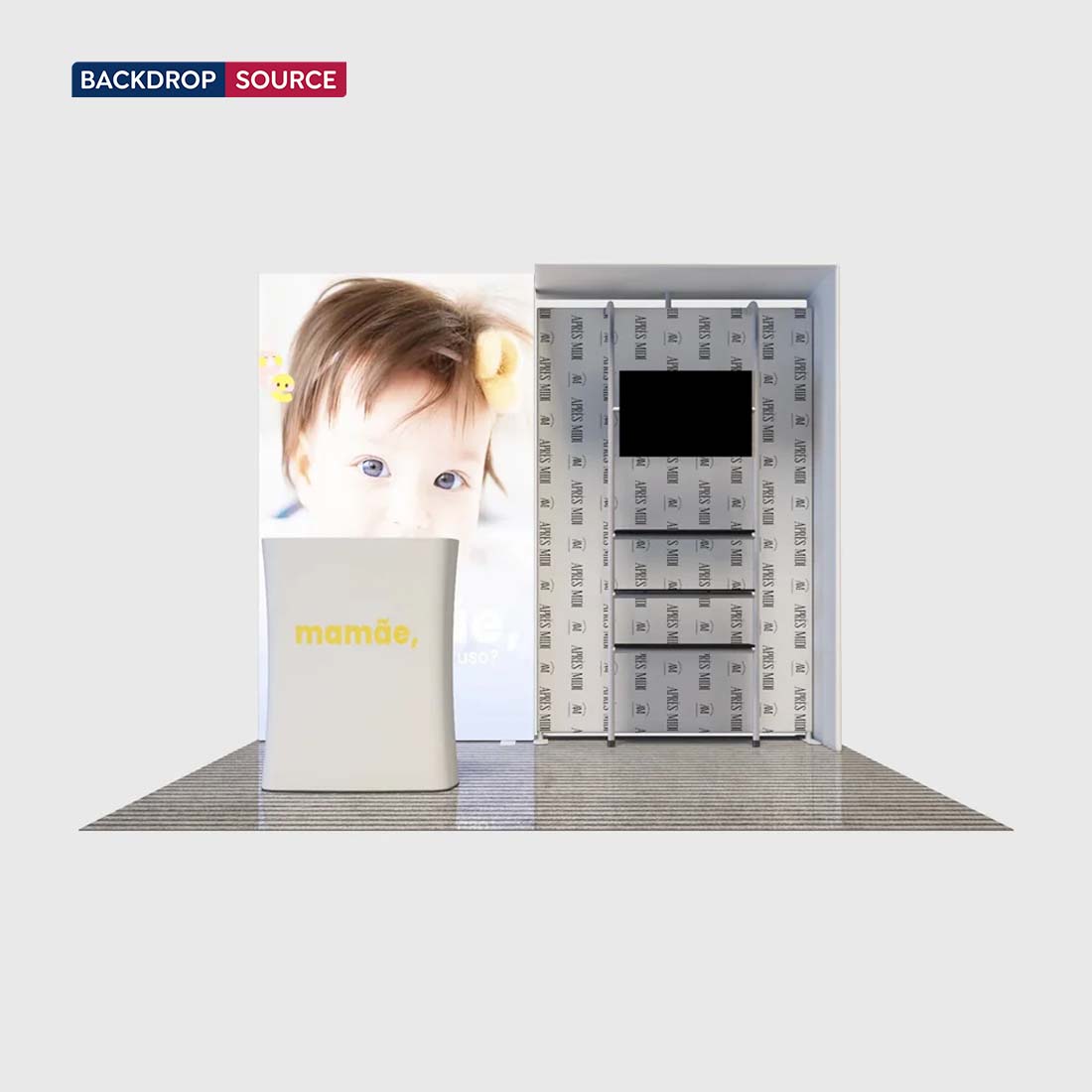 Premier 3m x 3m Exhibition Booth - Model 1