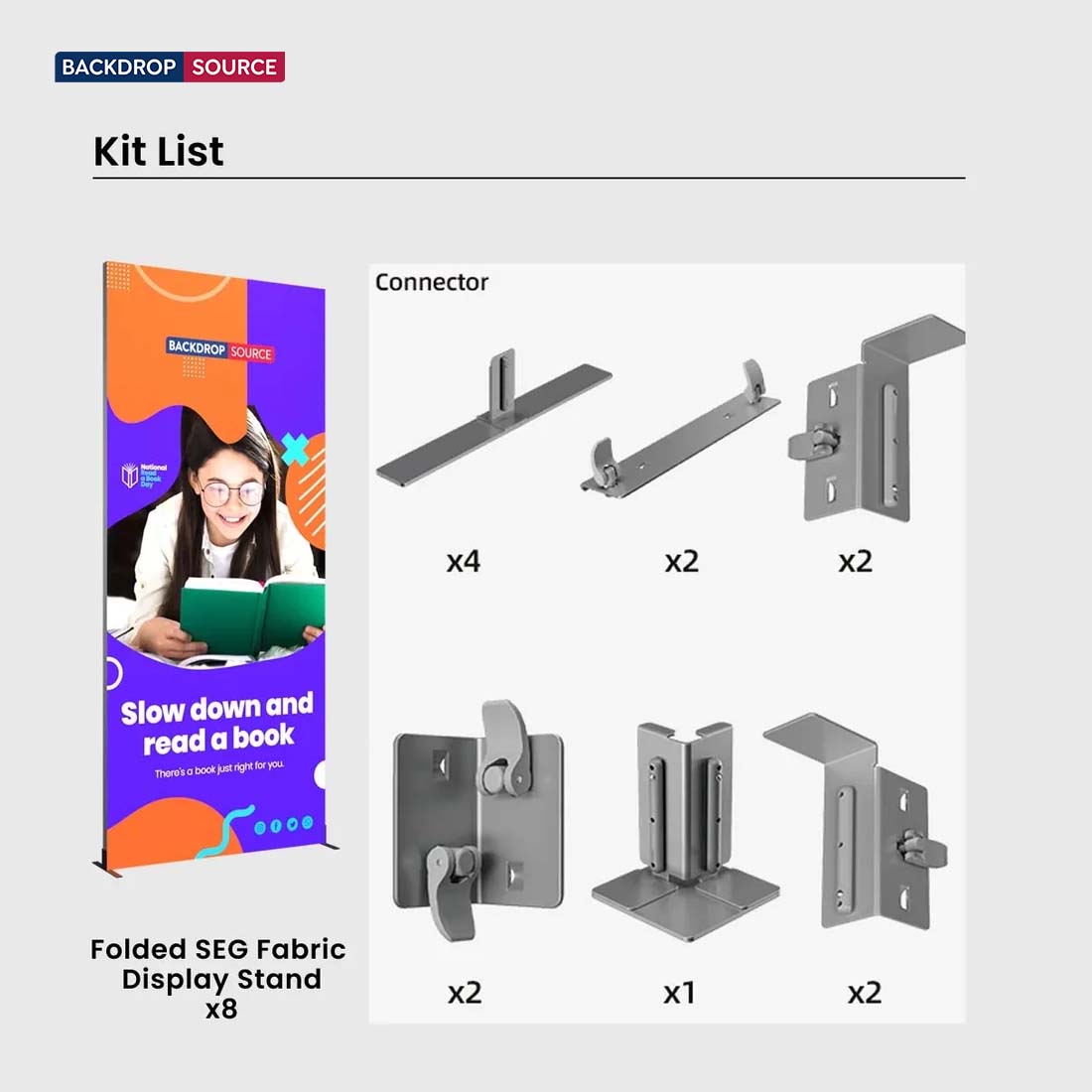 6m Folding SEG Booth Kit with Arch & Corner Sidewall