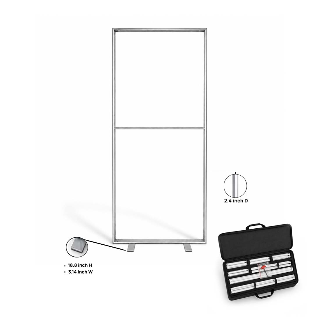 Non-Backlit SEG Fabric Display Frame - 60mm Depth Aluminum Profile
