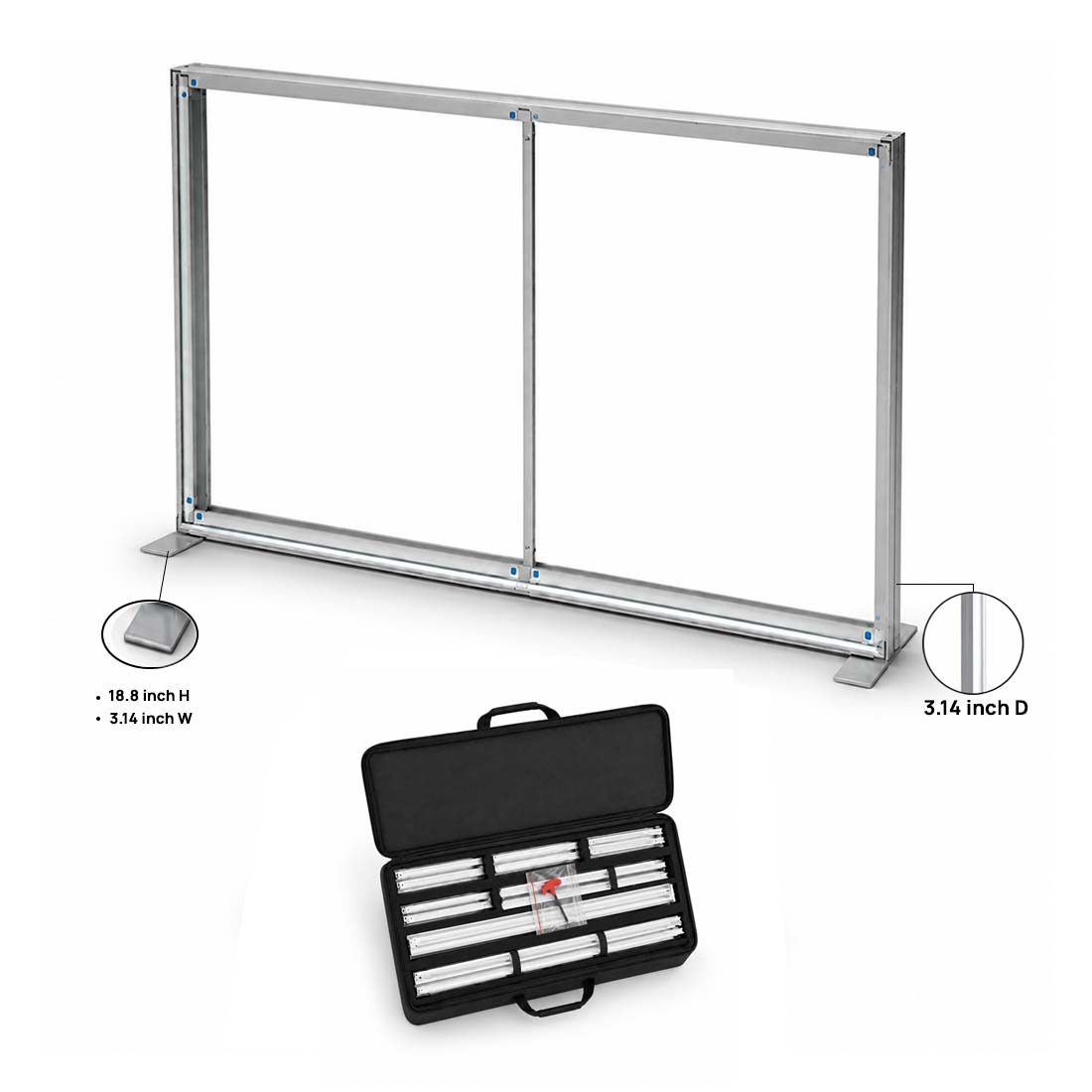 SEG Fabric Media Wall - 3m