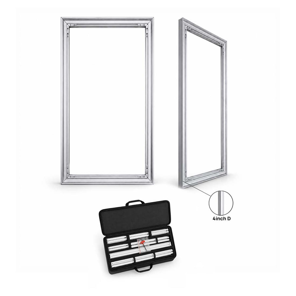 Non-Backlit Wall-Mounted SEG Fabric display - 102mm Depth