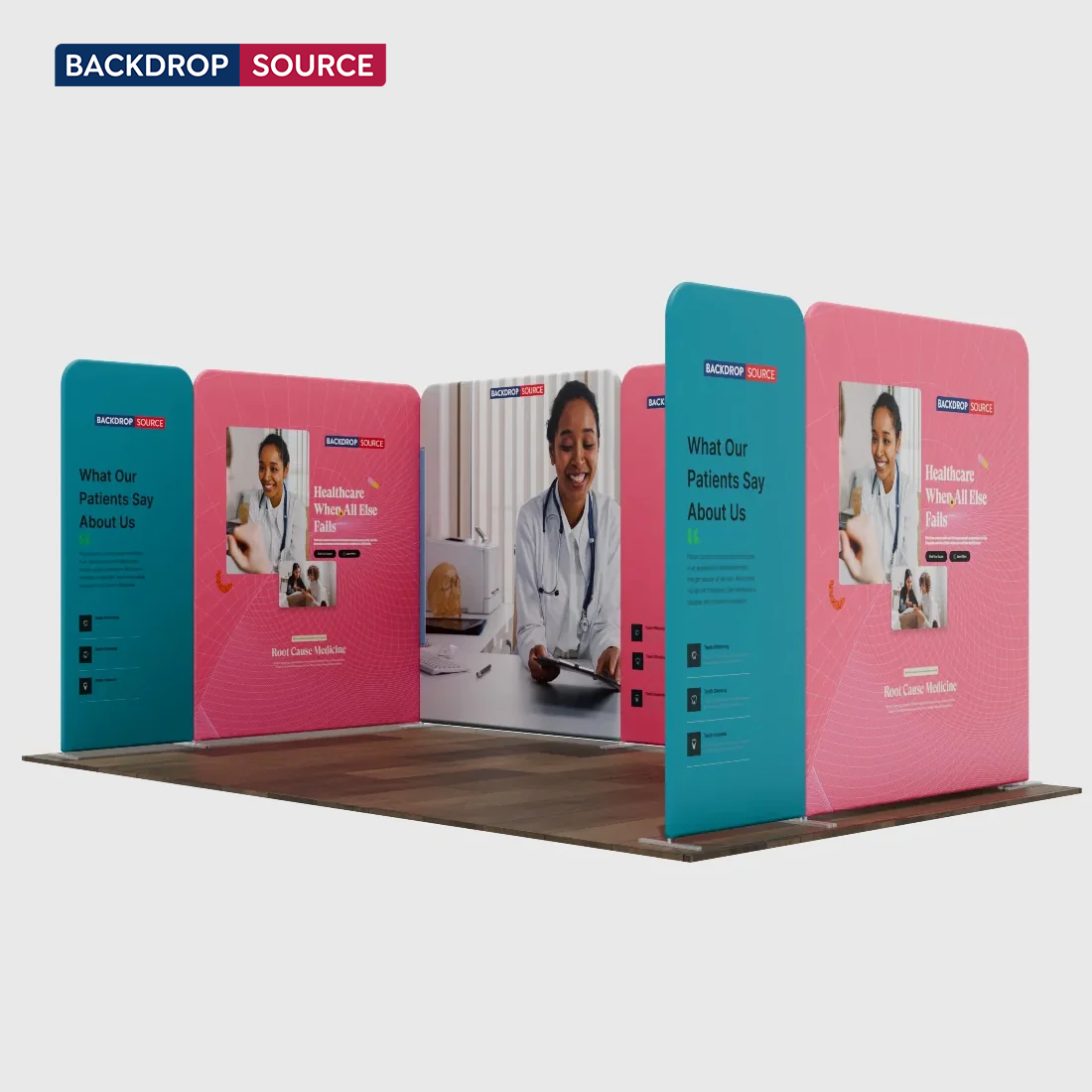Magnetic Fabric Booth Display - Model 1 (5m x 3m)