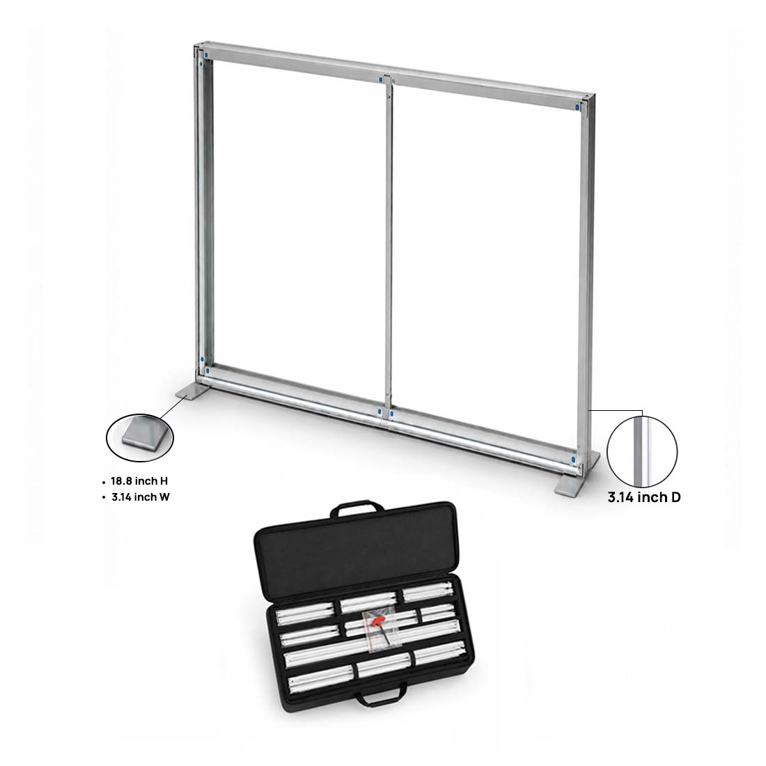 SEG Fabric Media Wall - 2.4m x 2.5m