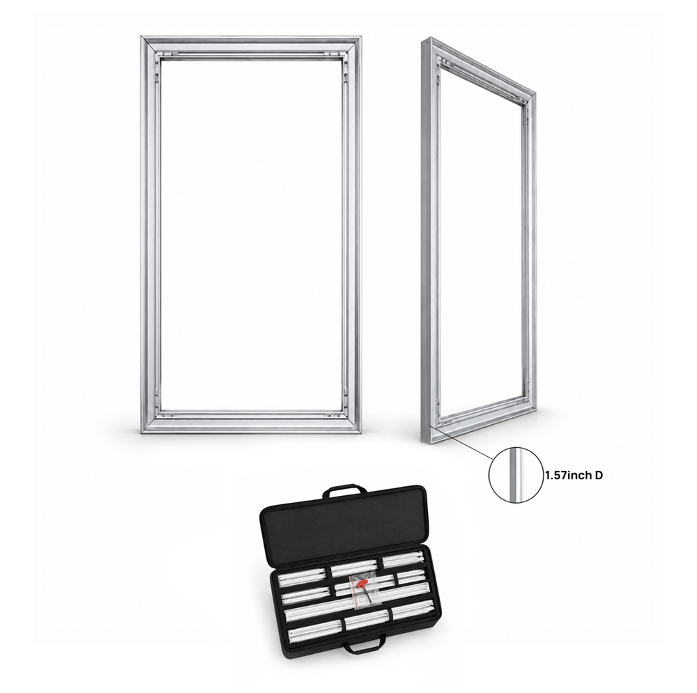 Non-Backlit Wall-Mounted SEG Fabric display - 20mm Depth