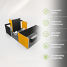 9x6m SEG Booth Kit with Meeting Space & Lockable Tower Counter