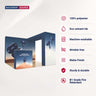 3x3m 3D Media Wall Booth Kit with L-Shape Corner & Counter