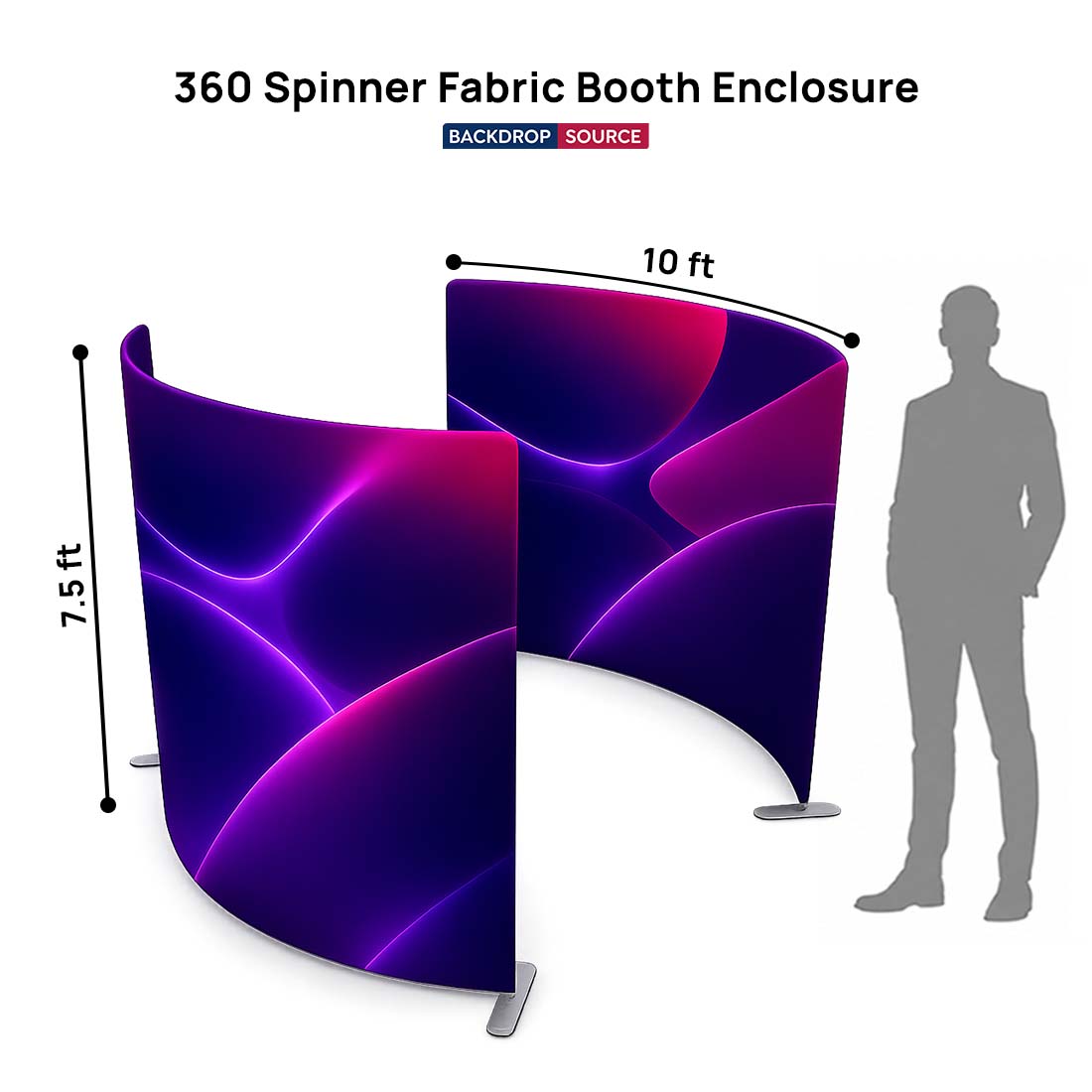 360 spinner booth enclosure