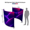 360 spinner booth enclosure